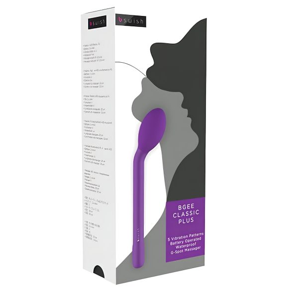 B SWISH Bgee Classic Plus - vodootporni G-točka vibrator (ljubičasti)