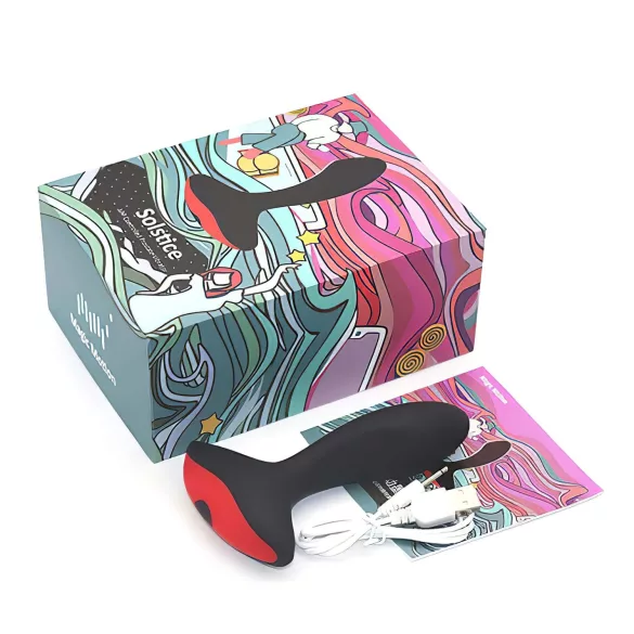 Magic Motion Solstice - vibrator za prostatu na daljinsko upravljanje - crni