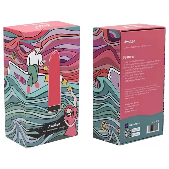 Magic Motion Awaken - mini vibrator s aplikacijom - punjivi - crveni