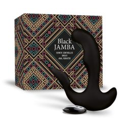   FEELZTOYS Black Jamba - radio, grijaći analni vibrator (crni)