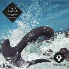   FEELZTOYS Black Jamba - radio, grijaći analni vibrator (crni)