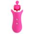 FEELZTOYS Clitella - rotirajući oralni vibrator s baterijom (ružičasti)