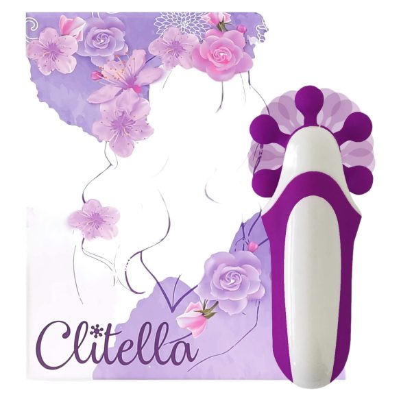 FEELZTOYS Clitella - rotirajući oralni vibrator na baterije (ljubičasti)
