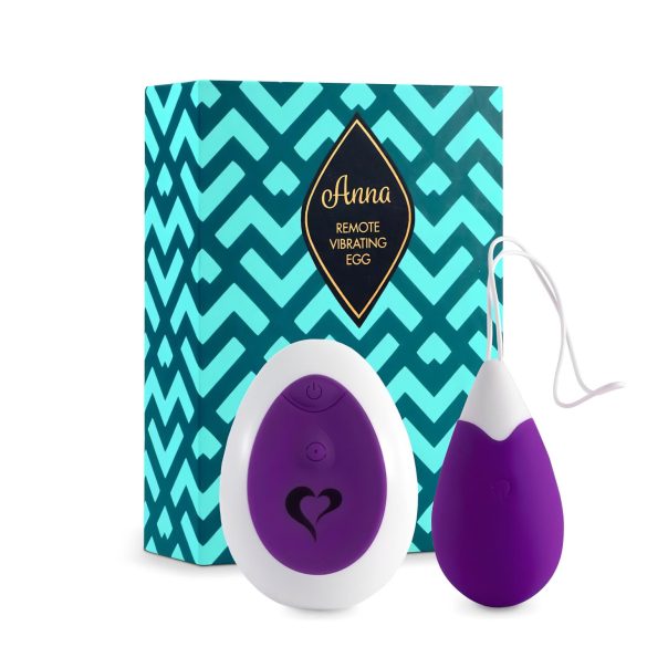FEELZTOYS Anna - bežično vibrirajuće jaje na baterije (ljubičasto)
