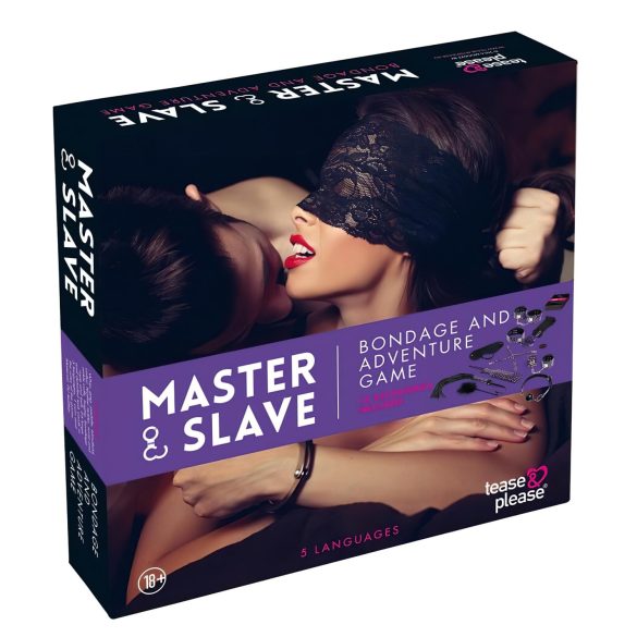 Master & Slave - igra vezanja set (ljubičasto-crni)