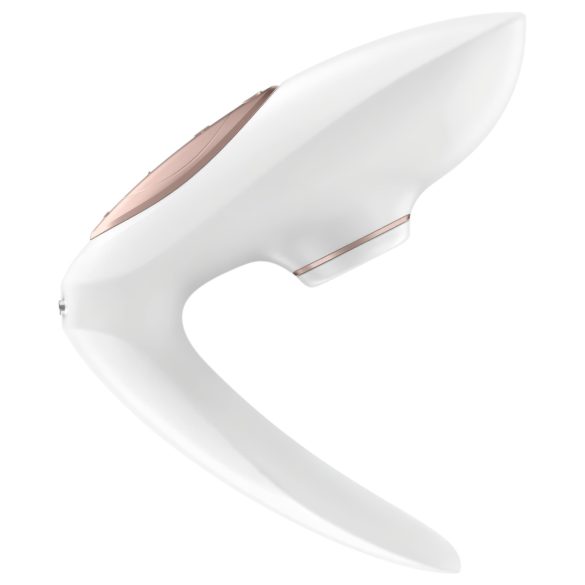 Satisfyer Pro 4 Couples - punjivi zračni valni vibrator za parove (bijeli)