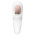 Satisfyer Pro 4 Couples - punjivi zračni valni vibrator za parove (bijeli)