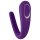 Satisfyer Double Classic - vodootporni punjivi parni vibrator (ljubičasta)