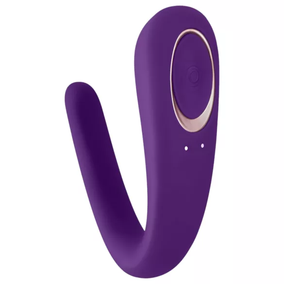 Satisfyer Double Classic - vodootporni, akumulatorski vibrator za parove (ljubičasti)