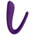 Satisfyer Double Classic - vodootporni punjivi parni vibrator (ljubičasta)