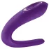 Satisfyer Double Classic - vodootporni, akumulatorski vibrator za parove (ljubičasti)