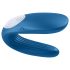 Satisfyer Double Whale - Dvostruki vibrator za parove s 2 motora (plavi)