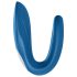 Satisfyer Double Whale - Dvostruki vibrator za parove s 2 motora (plavi)