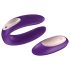 Satisfyer Double Plus Remote - bežični, akumulatorski parni vibrator (ljubičasti)