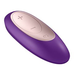   Satisfyer Double Plus Remote - bežični, punjivi vibrator za par (ljubičasti)