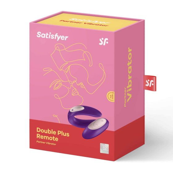 Satisfyer Double Plus Remote - bežični, punjivi vibrator za par (ljubičasti)
