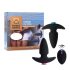 FEELZTOYS Funkybutts - bežični analni vibrator set s punjivom baterijom (crni)