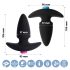 FEELZTOYS Funkybutts - bežični analni vibrator set s punjivom baterijom (crni)