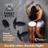 FEELZTOYS Funkybutts - bežični analni vibrator set s punjivom baterijom (crni)