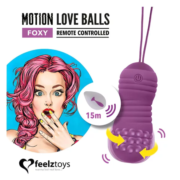 FeelzToys - vibracijsko jaje - vodootporno - ljubičasta