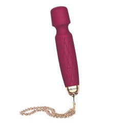   Bodywand Luxe - punjivi, mini vibrator za masažu (tamno ružičasti)