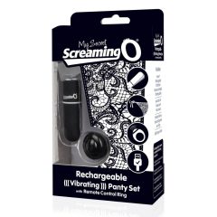   Screaming O MySecret - bežične, radio vibrirajuće tange - crne (SL)