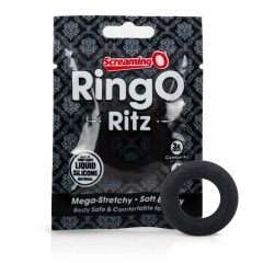 Screaming O Ritz - silikonski prsten za penis (crni)