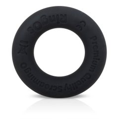 Screaming O Ritz - silikonski prsten za penis (crni)