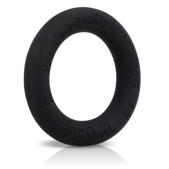 Screaming O Ritz XL - silikonski prsten za penis (crni)