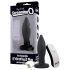 Screaming Plug - bežični analni vibrator s baterijom (crni)