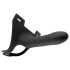 Savršeno prianjanje ZORO 5.5 - crni strap-on dildo (14 cm)