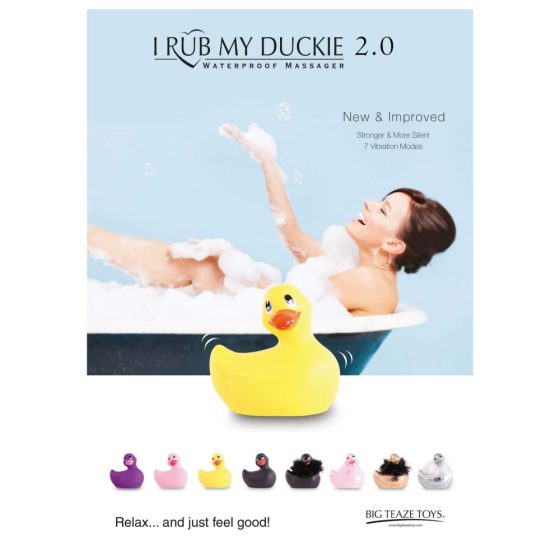 My Duckie Paris 2.0 - vodootporni vibrator za klitoris razigrane patke (crni)