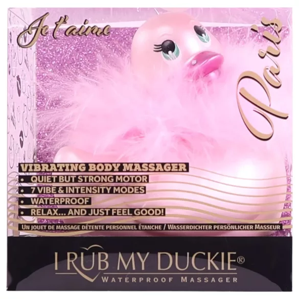 My Duckie Paris 2.0 - vodootporni patkasti vibrator za klitoris (rozi)
