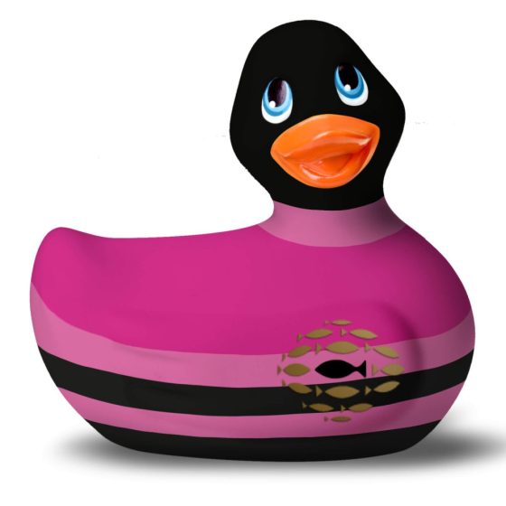 My Duckie Colors 2.0 - vodootporni vibrator za klitoris (crno-ružičasti)