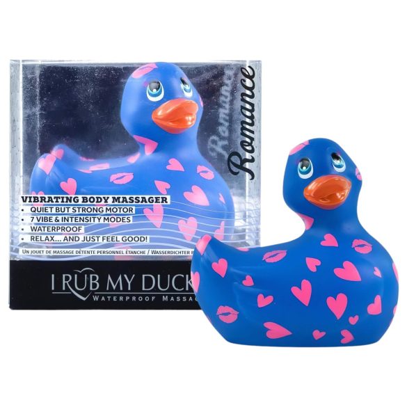 My Duckie Romance 2.0 - vodootporni vibrator za klitoris (plavo-ružičasti)