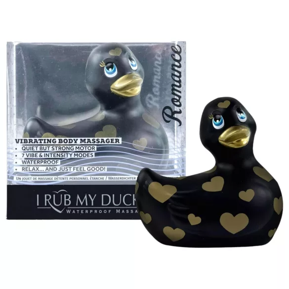 My Duckie Romance 2.0 - vibrator za klitoris - crno-zlatni