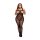 Baci Plus Size mrežasta haljina s uzorkom - crna (XL-XXL)