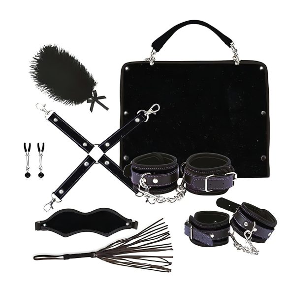 RS Soiree Kinky Me Softly - BDSM vezivanje set - crna (7 dijelova)