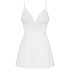 Obsessive 810-BAB-2 - čipkasta babydoll haljina i tanga (bijela) - L/XL