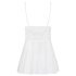 Obsessive 810-BAB-2 - čipkasta babydoll haljina i tanga (bijela) - L/XL