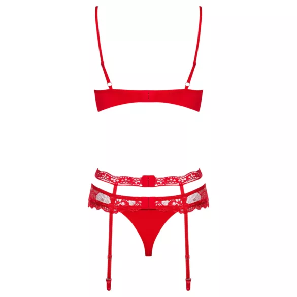 Obsessive - set donjeg rublja - crvena boja - L/XL