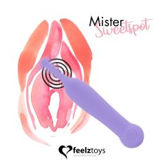   FEELZTOYS Mister Sweetspot - punjivi, vodootporni vibrator za klitoris (ljubičasti)