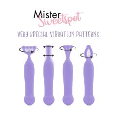   FEELZTOYS Mister Sweetspot - punjivi, vodootporni vibrator za klitoris (ljubičasti)