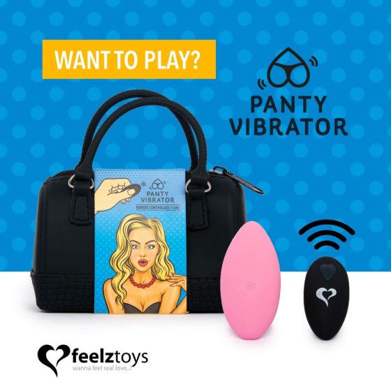 FEELZTOYS Panty - bežični, radio klitoralni vibrator (roza)