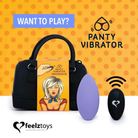 FEELZTOYS Panty - bežični, radio klitoralni vibrator (ljubičasti)