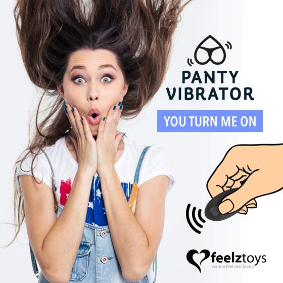FEELZTOYS Panty - bežični, radio klitoralni vibrator (crni)