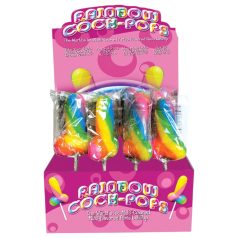   Rainbow Cock Pop - lizalica u obliku penisa - voćni okus - 85g