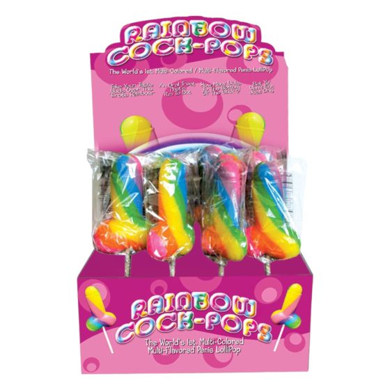 Rainbow Cock Pop - šarena penis lizalica (85g) - voćni