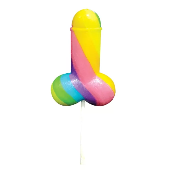 Rainbow Cock Pop - lizalica u obliku penisa - voćni okus - 85g