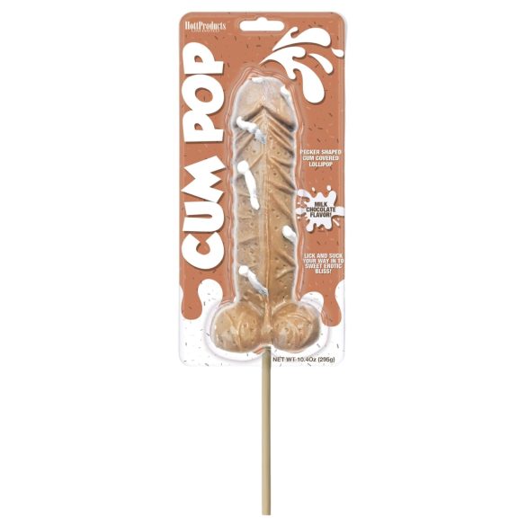 Cum Cock Pop - Džinovska lizalica s penisom (295g) - mliječna čokolada
